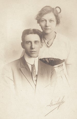 image: Clarence D. Fulton's and Anna Gemmer's Wedding pic 1914