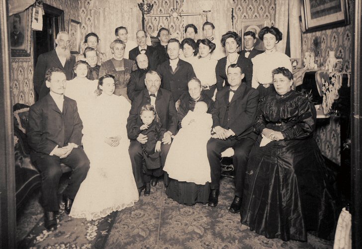 Conrad and Wilhelmina Stengel 50th Wedding Anniversary in 1909
