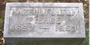 image: Hazelle G. Fulton Cron Pierce headstone